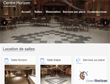 Tablet Screenshot of centrehorizon.ca